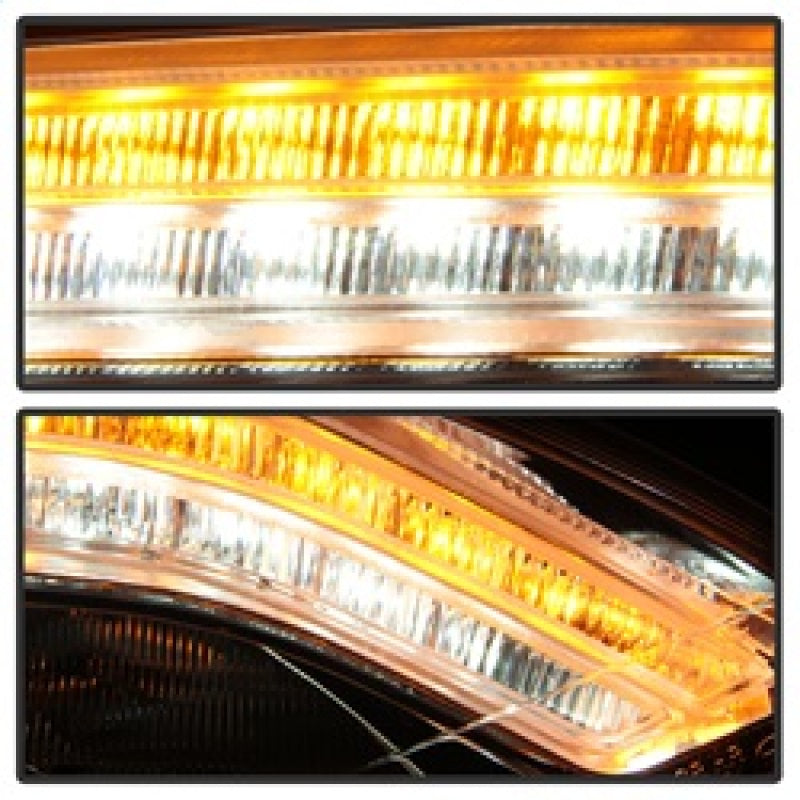 Phares Spyder Mercedes W221 Classe S 07-09 - Modèle HID uniquement - Chrome PRO-YD-MBW22107-HID-DRL-C