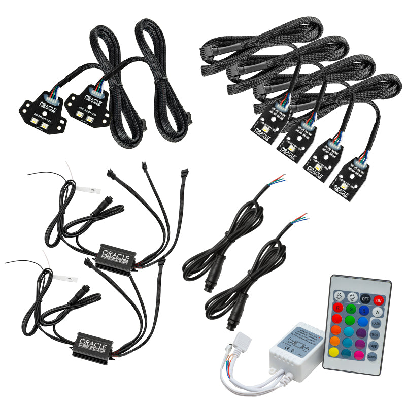 Kit de phares DRL RVB + W Oracle 15-21 Dodge Charger - ColorSHIFT avec commande simple VOIR LA GARANTIE