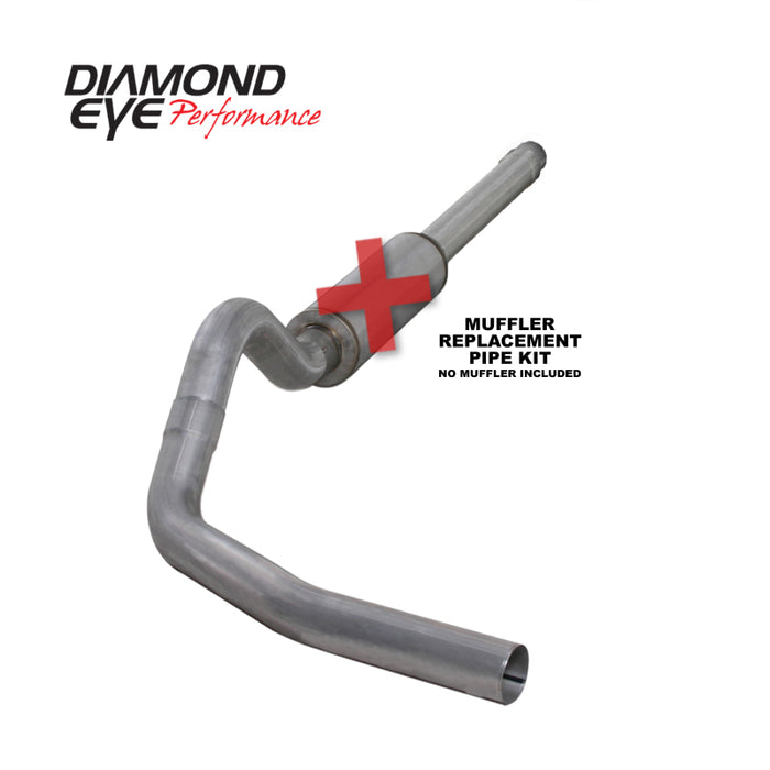 KIT Diamond Eye 4 po CB MFLR TUYAU DE RÉPARATION SGL AL : 94-97 FORD 7,3 L F250/F350 PWRSTROKE