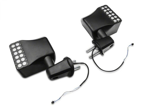 Rétroviseurs manuels à LED tout-terrain Raxiom 07-18 Jeep Wrangler JK avec clignotants