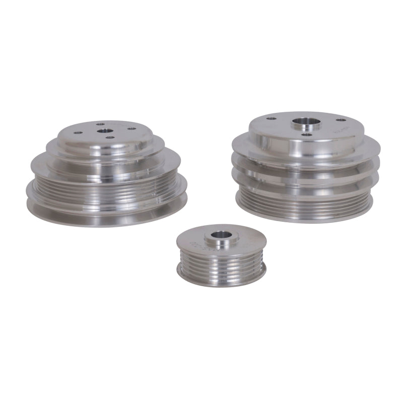 Kit de poulie de transmission inférieure BBK 85-97 GM Truck 305 350 - Aluminium CNC léger (3 pièces)