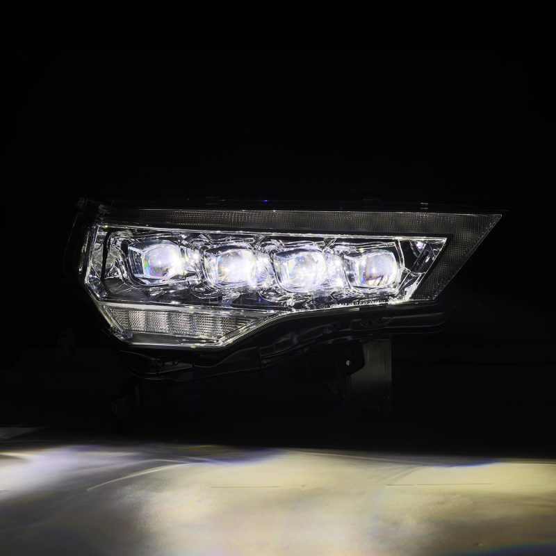 Phares à LED AlphaRex 14-22 Toyota 4Runner NOVA Projecteur chromé avec éclairage actif/signal séquentiel/DRL