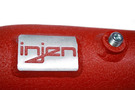 Kit de tuyauterie d'échangeur intermédiaire en aluminium Injen 17-19 pour Honda Civic Type-R - Rouge froissé