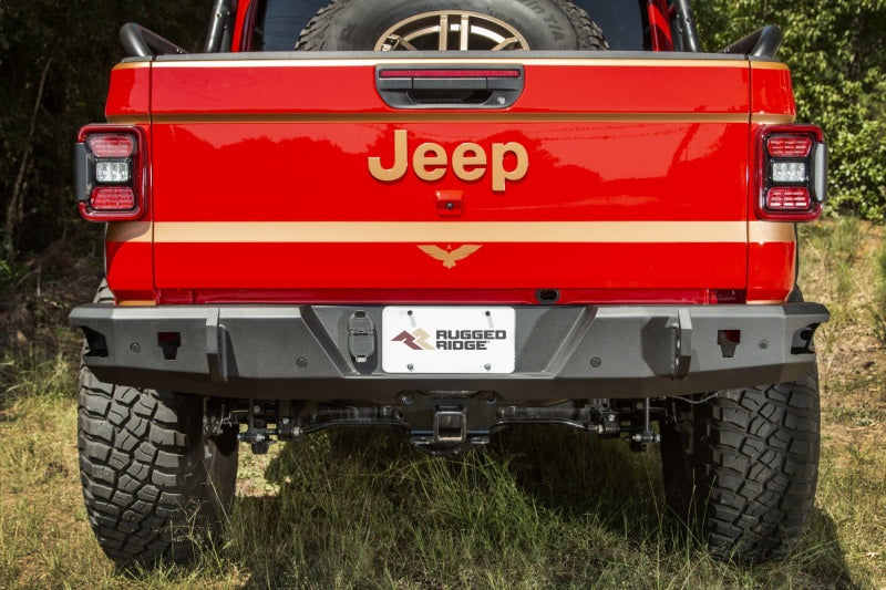 Pare-chocs arrière Rugged Ridge HD pour Jeep Gladiator JT 20-21