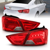 Feux arrière à LED ANZO 14-18 Chevrolet Impala Rouge/Clair