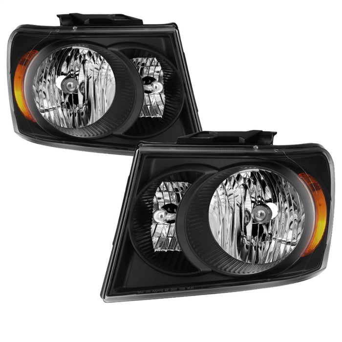 xTune 07-09 Dodge Durango OEM Style Headlights - Black (HD-JH-DDU07-AM-BK)