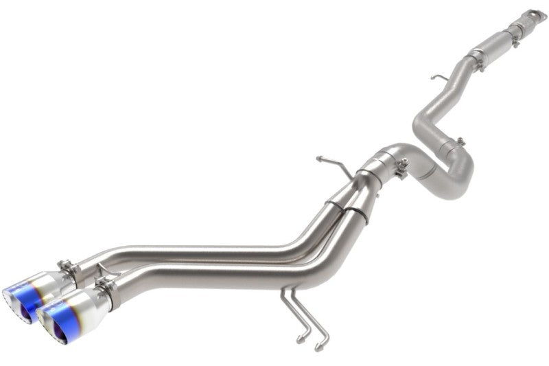 Échappement Cat-Back SS-304 Takeda 2-1/2" à 3" avec embouts Blue Flame 13-17 Hyundai Veloster L4-1.6L