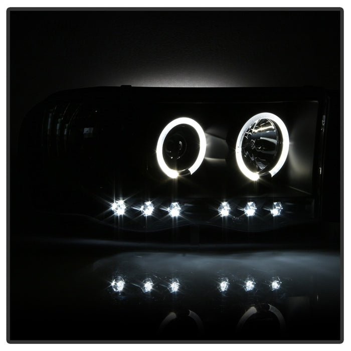 Phares de projecteur Spyder Dodge Ram 1500 02-05/Ram 2500 03-05 LED Halo LED Blk PRO-YD-DR02-HL-BK