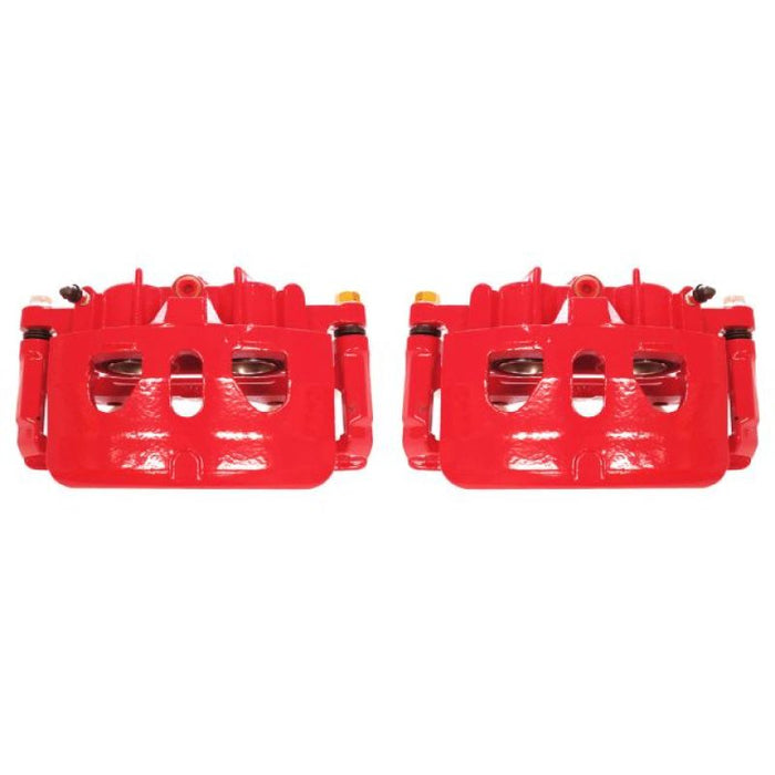 Power Stop 13-17 Ford Explorer Front Red Calipers w/Brackets - Pair