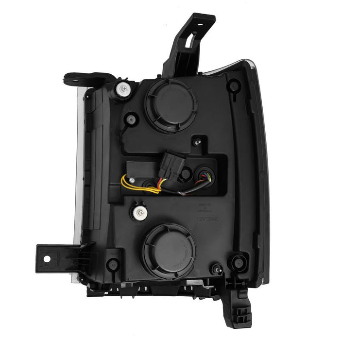 Phares de projecteur AlphaRex 14-15 Chevy 1500 PRO-Series, Alpha-Black avec signal séquentiel et DRL