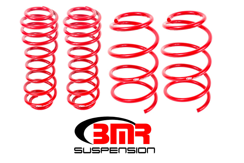 BMR 05-14 S197 Mustang GT Drag Version Lowering Springs (Set Of 4) - Red BMR Suspension