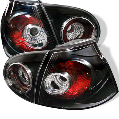 Feux arrière Spyder Volkswagen Golf V 06-09 de style européen Noir ALT-YD-VG03-BK