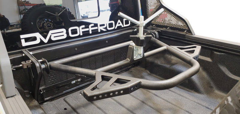 DV8 Offroad 2019+ Jeep Gladiator In-Bed Adjustable Tire Carrier