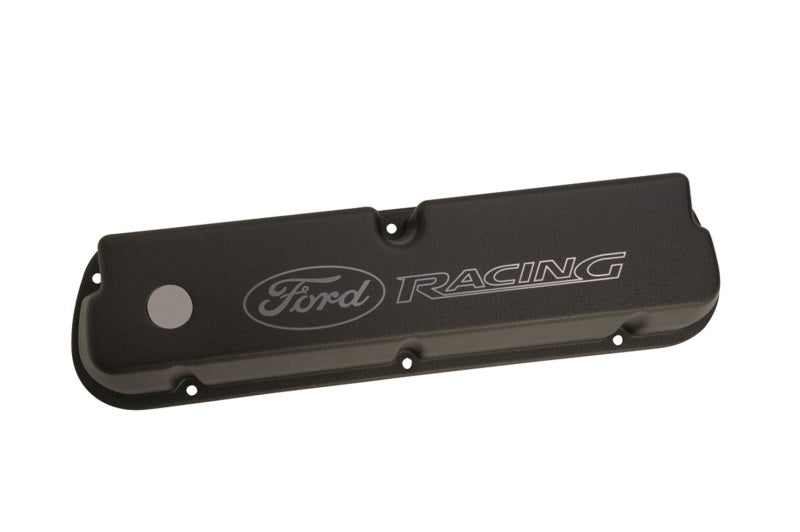 Couvre-culasses Ford Racing en satin noir