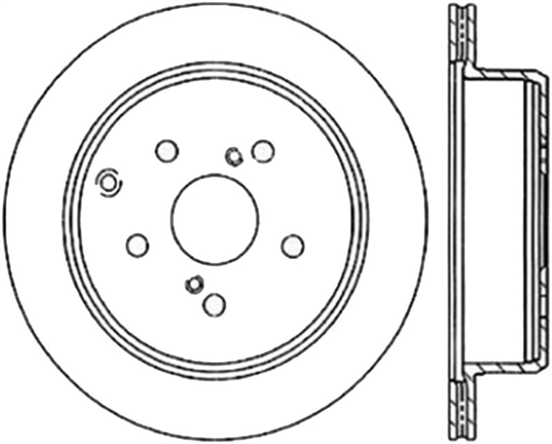 Rotor droit rainuré et percé StopTech pour Toyota Supra 86-97