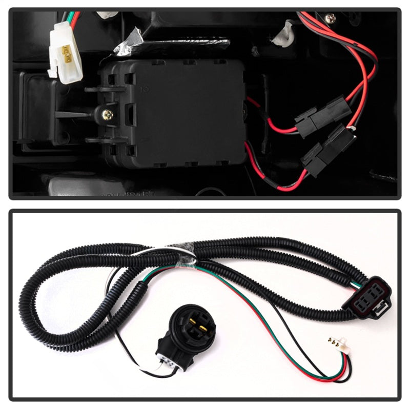 Spyder GMC Sierra 07-13 (pas 3500 Dually 4 roues arrière) Feux arrière à LED Rouge Clair ALT-YD-GS07-LED-RC