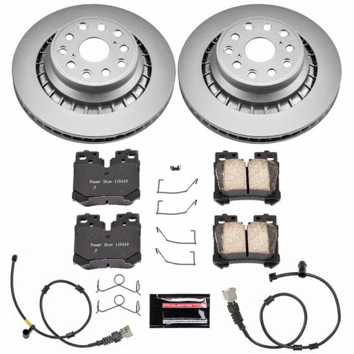 Kit de freins arrière Power Stop 10-17 Lexus LS460 Z17 Evolution Geomet avec revêtement