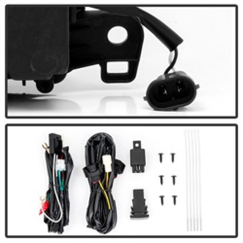 Feux antibrouillard à LED OEM Spyder Lexus IS F-Sport uniquement 14-16 avec interrupteur - Transparent FL-LIS250-FS-C