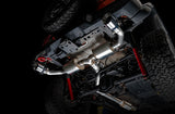 AWE Tuning 2018+ Jeep Wrangler JL/JLU Tread Edition Échappement double à essieu arrière - Embouts chromés argentés