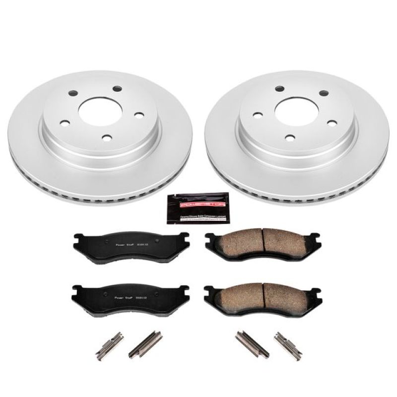 Power Stop 03-05 Dodge Ram 1500 Front Z17 Evolution Geomet Coated Brake Kit