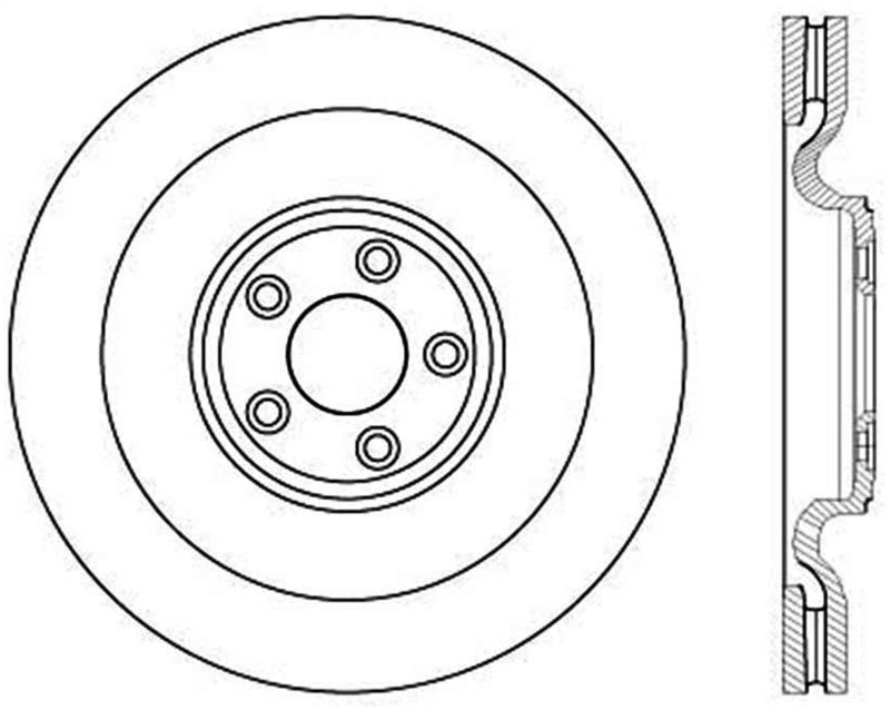 StopTech Slotted & Drilled Sport Brake Rotor