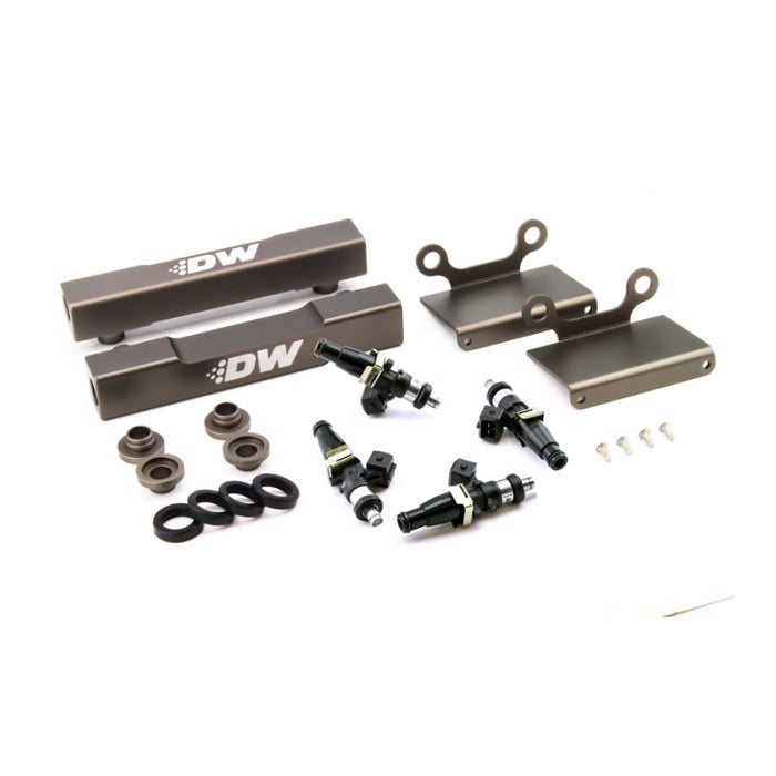 Kit de conversion de rampe d'alimentation latérale vers alimentation supérieure pour Subaru STI/LGT 04-06 DeatschWerks avec injecteurs 1500cc