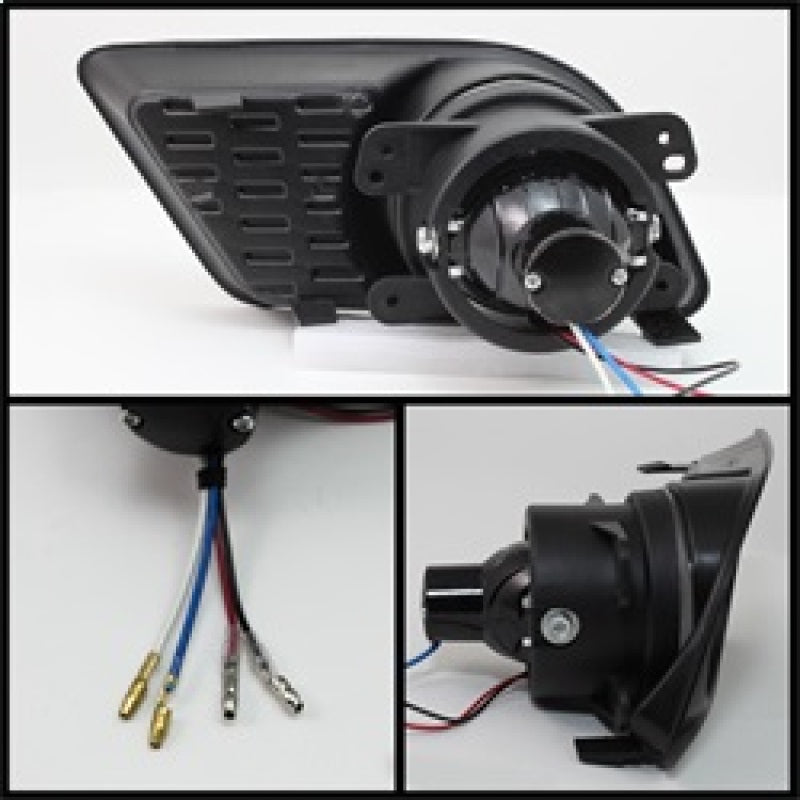 Feux antibrouillard à projecteur Halo Spyder Dodge Charger 2011-2014 avec interrupteur transparent FL-P-DCH2011-C