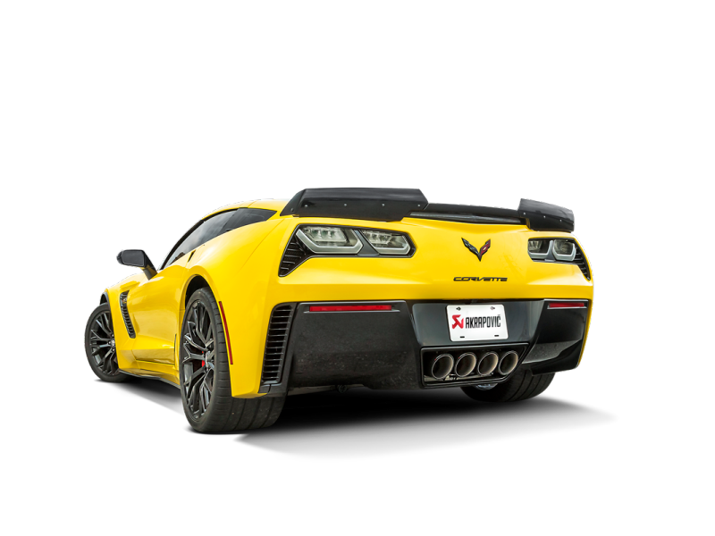 Ligne d'échappement Akrapovic 14-17 Chevrolet Corvette Z06 (C7) Slip-On (titane) avec embouts en carbone