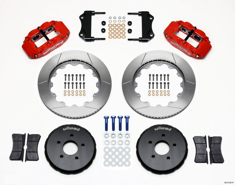 Kit de chapeau avant Wilwood Narrow Superlite 6R 14,00 pouces rouge Nissan 350Z/Fiti G35