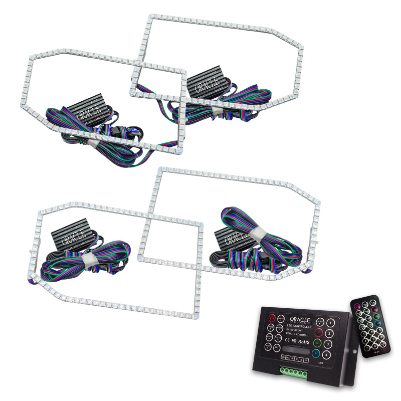 Oracle Chevy Silverado 14-15 Halo Kit Non-Projector Style - ColorSHIFT w/ 2.0 Cntrl