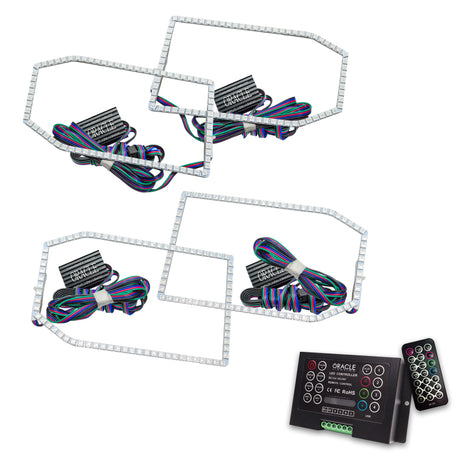 Kit Halo Oracle Chevy Silverado 14-15 de style sans projecteur - ColorSHIFT avec contrôle 2.0 VOIR LA GARANTIE