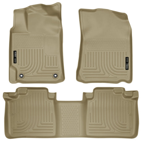 Revêtements de sol Husky Liners 2012 Toyota Camry WeatherBeater Combo Tan