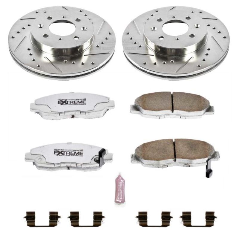 Power Stop 96-05 Honda Civic Front Z26 Street Warrior Brake Kit