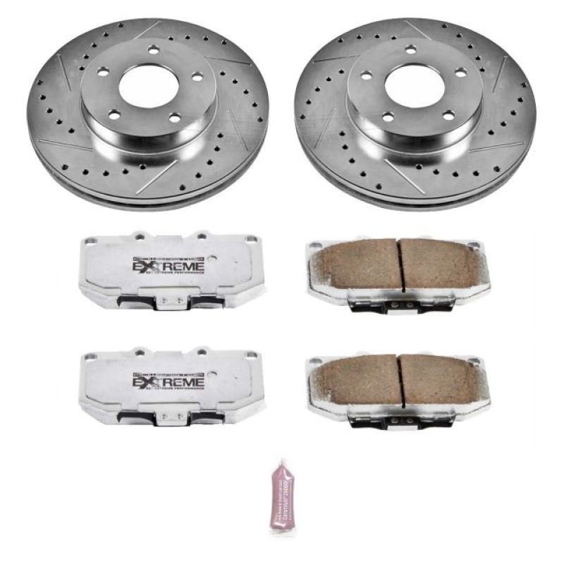 Power Stop 89-90 Nissan 300ZX Front Z26 Street Warrior Brake Kit