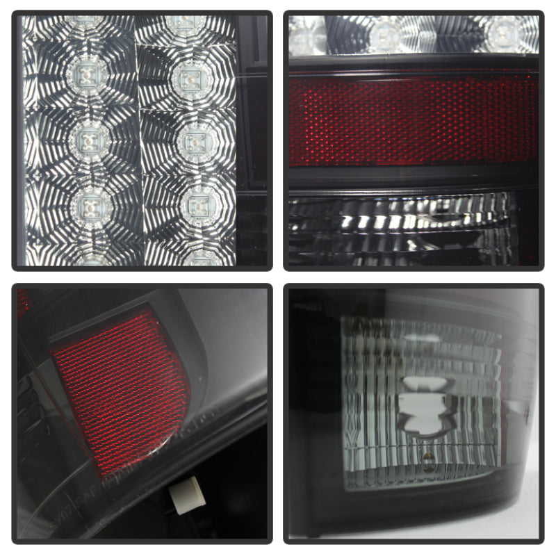 Feux arrière à DEL Spyder Chevy Suburban/GMC Yukon/Yukon Denali 07-14, noir fumé ALT-YD-CSUB07-LED-BSM