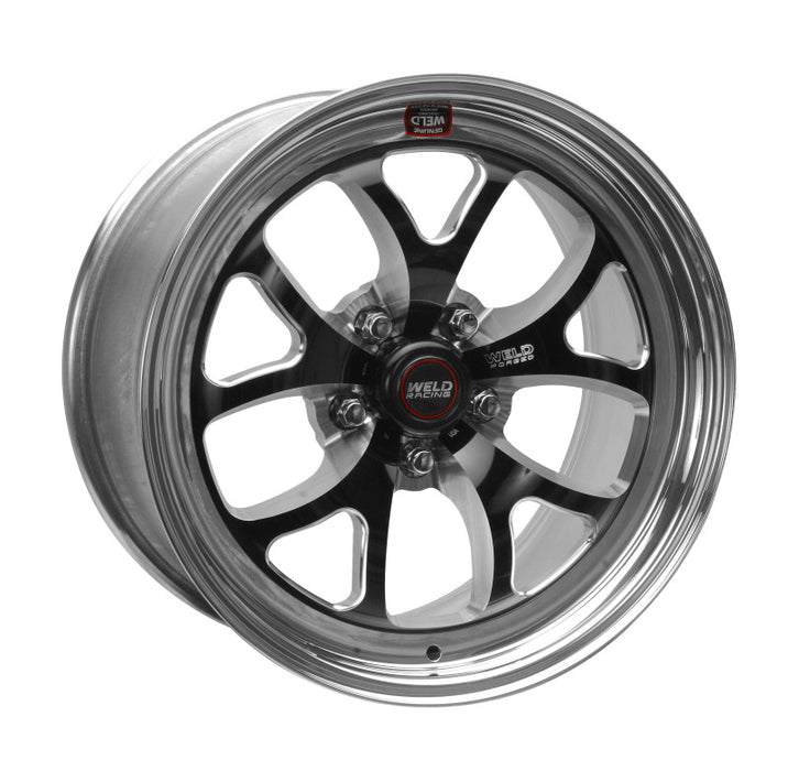 Roue noire Weld S76 17x9 / 5x4,75 BP / 6,2 po BS (plaquette haute) - Sans verrou de talon