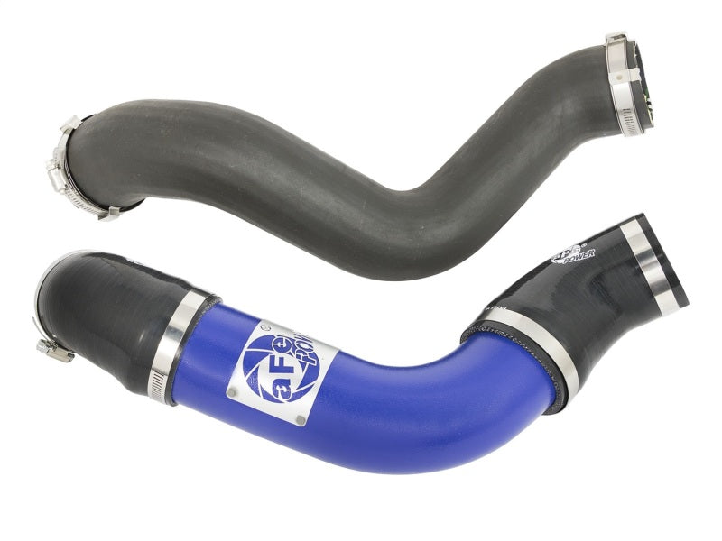 Tube de refroidisseur intermédiaire aFe Bladerunner - Bleu côté chaud/froid 15-16 Ford Mustang EcoBoost L4-2.3L (t)