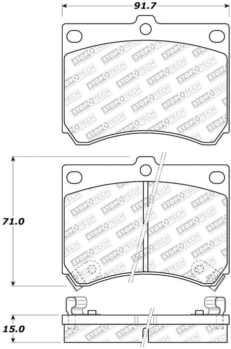 Plaquettes de frein StopTech Street Select - Avant/Arrière