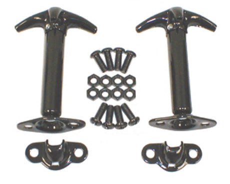 Kit de fixation de capot noir pour Jeep CJ / Jeep Wrangler Rugged Ridge 41-95