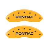 MGP 4 Caliper Covers Engraved Front & Rear Pontiac Yellow Finish Black Char 2007 Pontiac Solstice