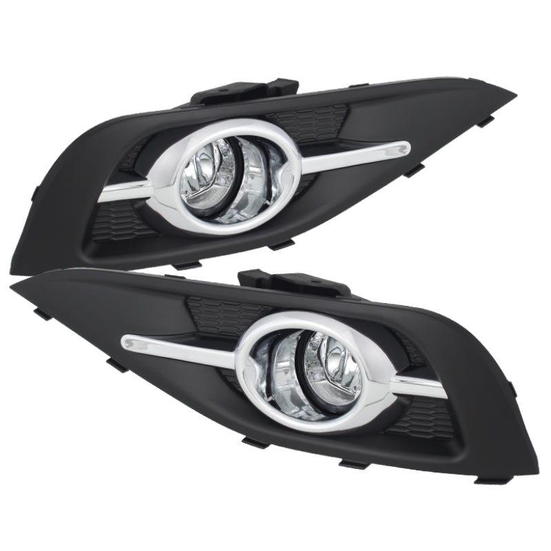Feux antibrouillard Spyder Honda CRV 2012-2014 OEM avec interrupteur transparent FL-HCRV2012-C