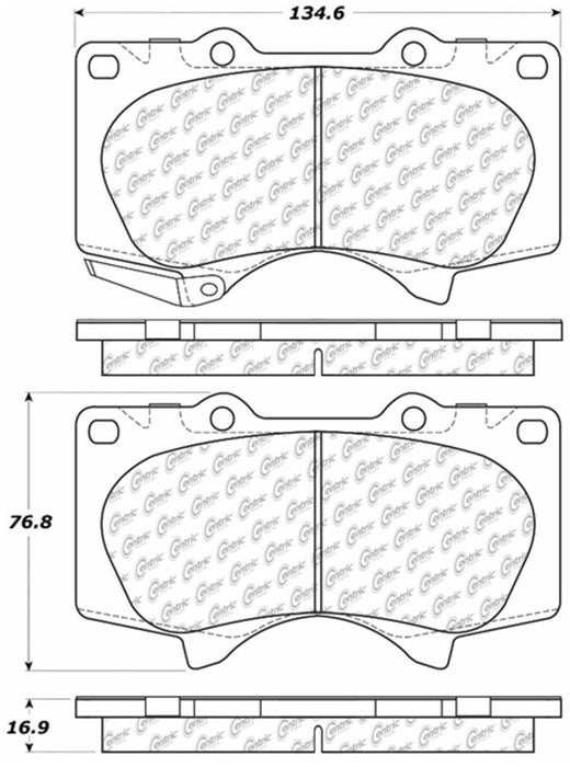 Plaquettes de frein avant StopTech 03-09 pour camion et VUS Lexus GX4780/Toyota 4Runner