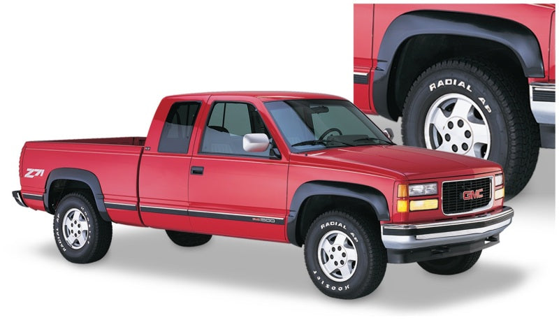 Élargisseurs de style OE Bushwacker 88-99 Chevy C1500 4 pièces - Noir