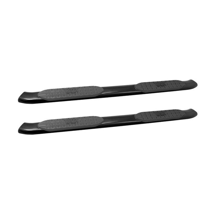 Westin 2014-2018 Chevrolet/GMC Silverado Sierra 1500 Dbl Cab PRO TRAXX 5 Oval Nerf Step Bars - Black