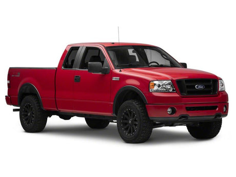 Phares de projecteur à double LED Raxiom 04-08 Ford F-150 - Boîtier chromé (lentille transparente)