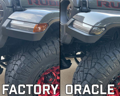 Clignotants avant à LED à lentille fumée Oracle Jeep Wrangler JL VOIR LA GARANTIE