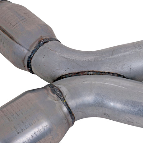 BBK 79-04 Mustang Coyote Swap Short Mid X Pipe avec convertisseurs catalytiques 3.0 pour collecteurs à tube long BBK