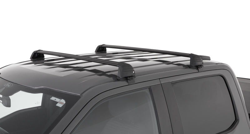 Barres de toit affleurantes à 2 barres Rhino-Rack 04-08 pour Ford F150 Supercrew Vortex ROC25 - Noir
