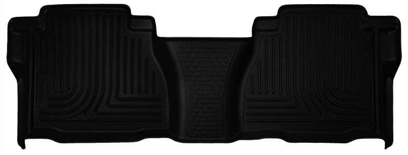 Revêtements de sol noirs pour 2e siège Husky Liners 07-13 Toyota Tundra Crew Cab / Ext Cab WeatherBeater