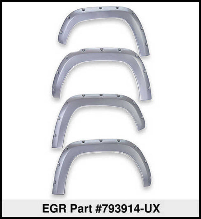 EGR 2017 Ford Super Duty Bolt-On Look Color Match Fender Flares - Set - Ingot Silver